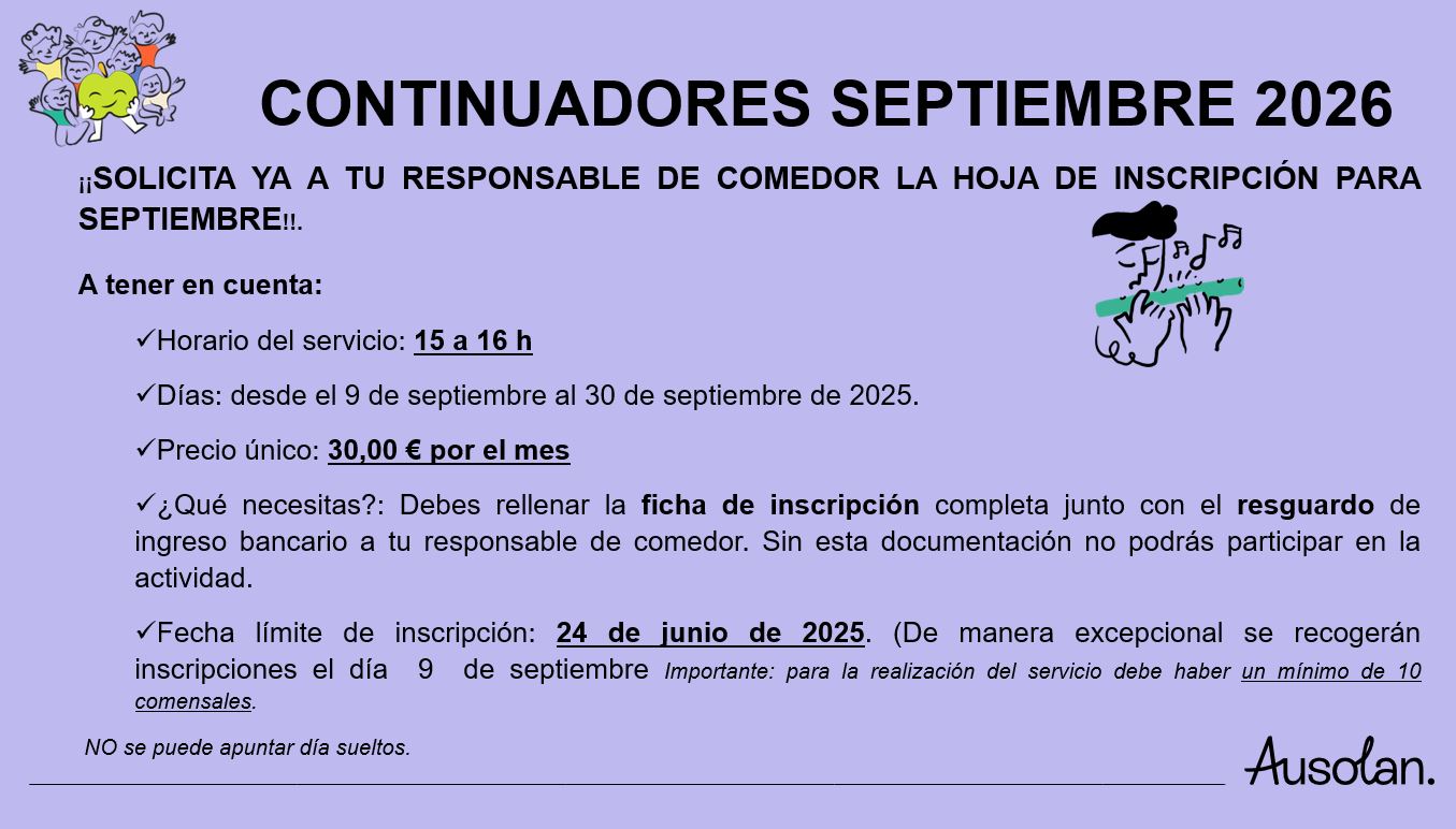 continuadores septiembre